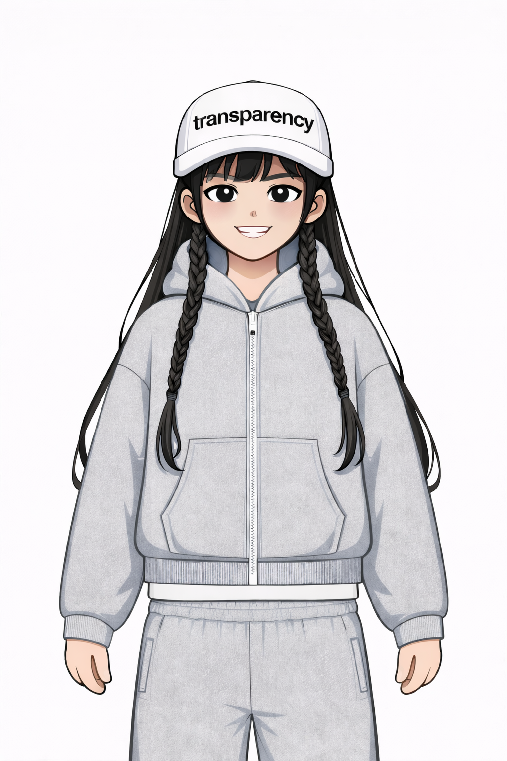 Zipped Hoodie - Grey