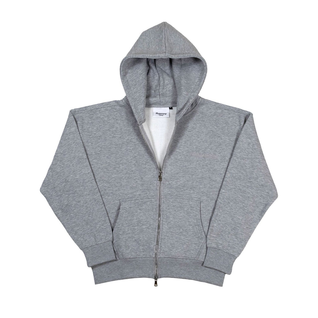 Zipped Hoodie - Grey